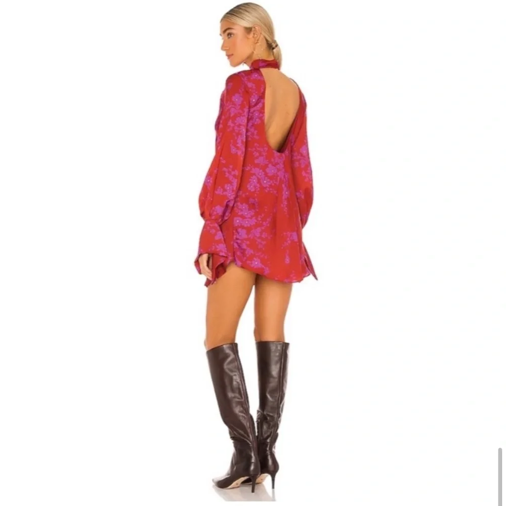 Free People Aries Romantic Combo Floral Mini Dress Size Medium NWT - Picture 2 of 15